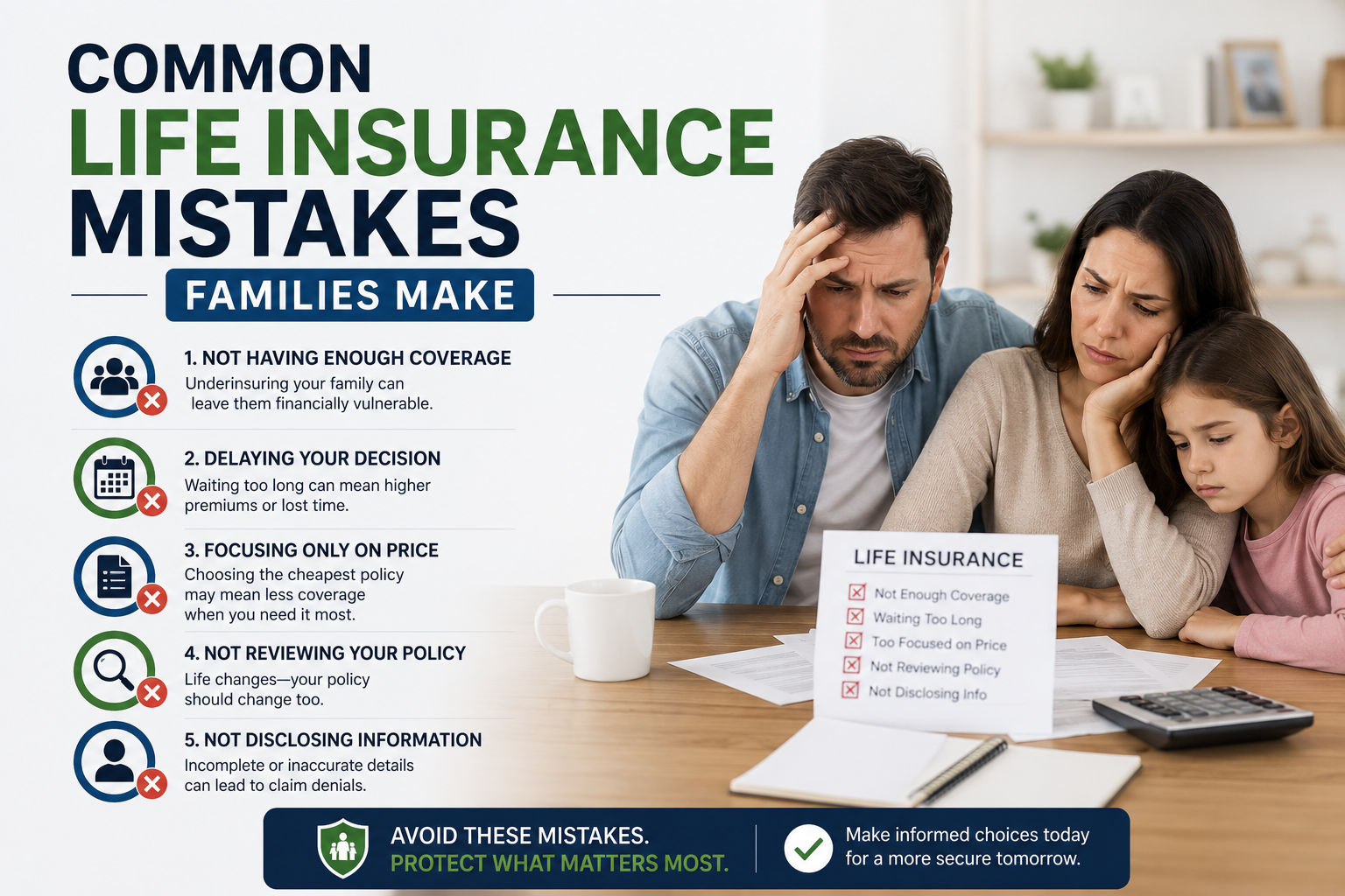Common Life Insurance Mistakes Families Make (And How to Avoid Them)