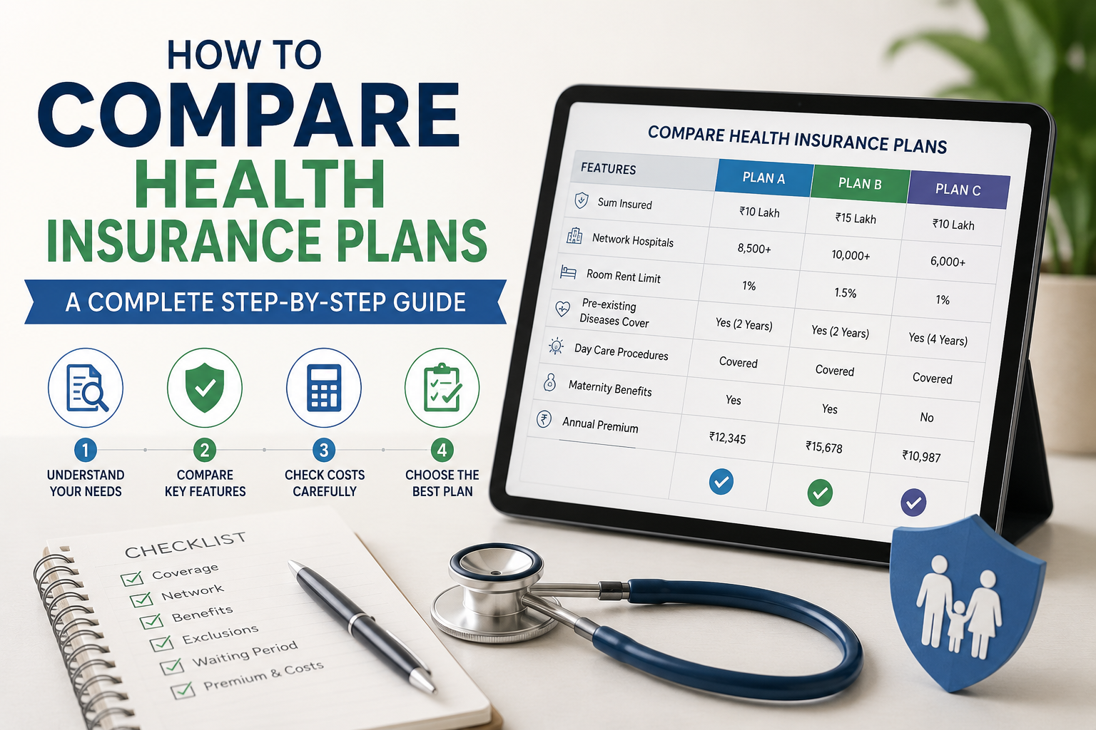 How to Compare Health Insurance Plans: A Complete Step-by-Step Guide